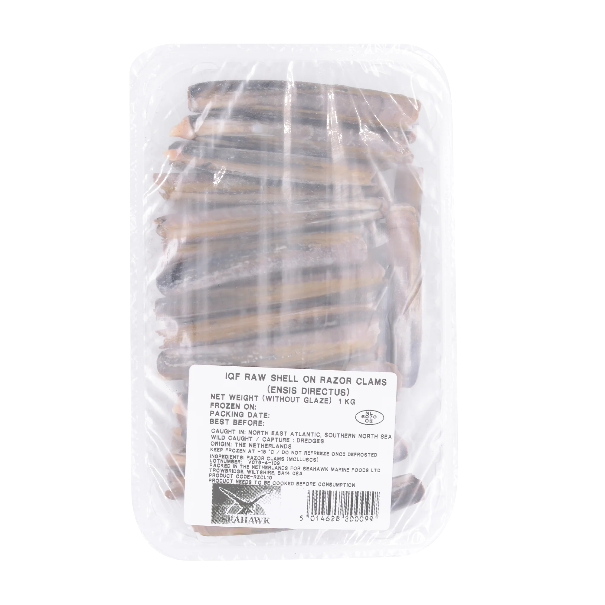 Seahawk Razor Clam 1Kg (Frozen)
