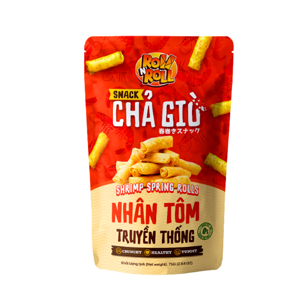 ROLL N' ROLL Snack Shrimp Spring Rolls 75g