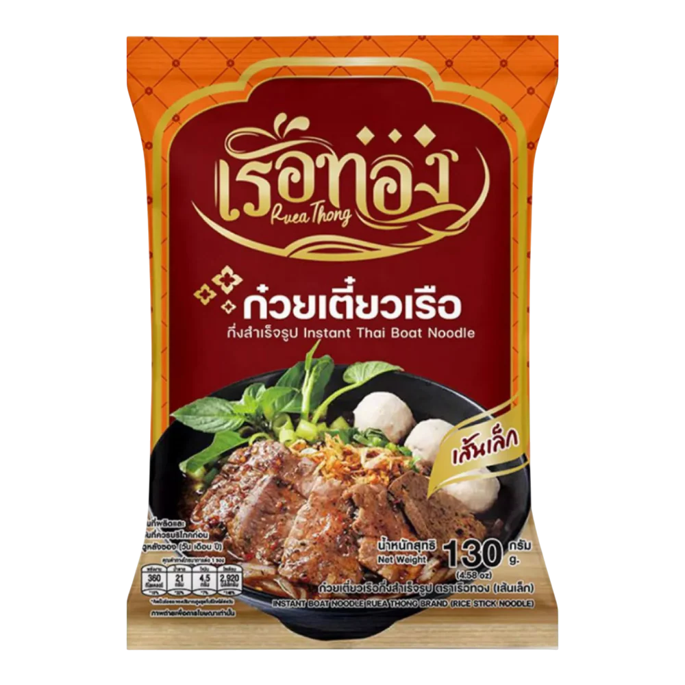 RUEA THONG Instant Boat Noodle - Dried Rice Noodles 120g