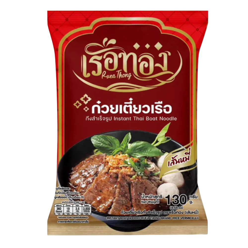 RUEA THONG Instant Boat Noodle - Dried Vermicelli 130g (Case 25)