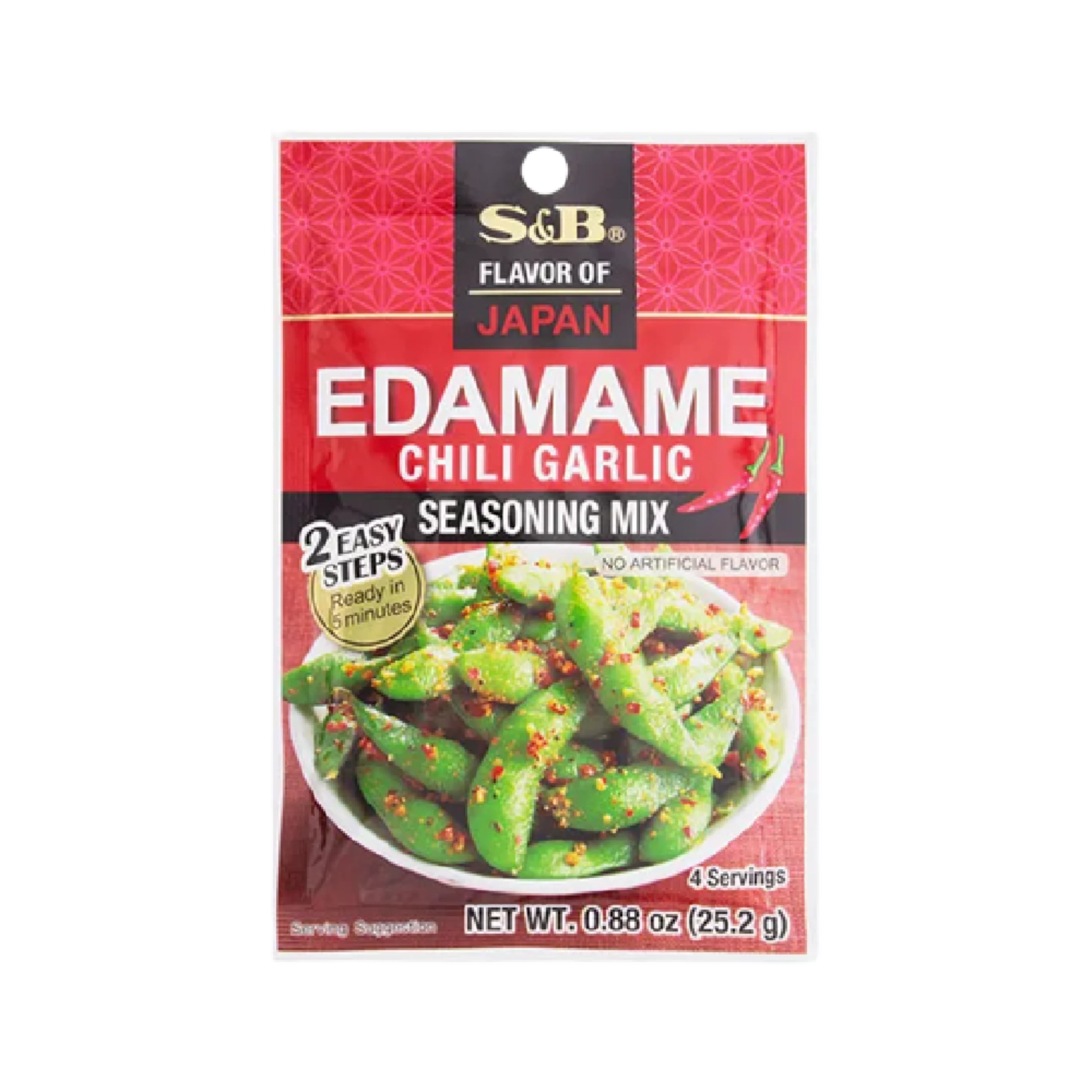 S&B Seasoning Mix Chili Garlic Edamame 25.2g