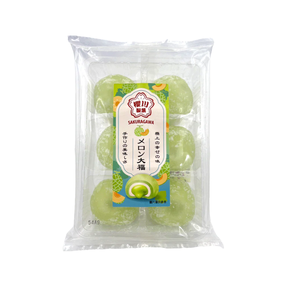 Sakuragawa- Fruit Mochi (Cantaloupe Flavor) 180g