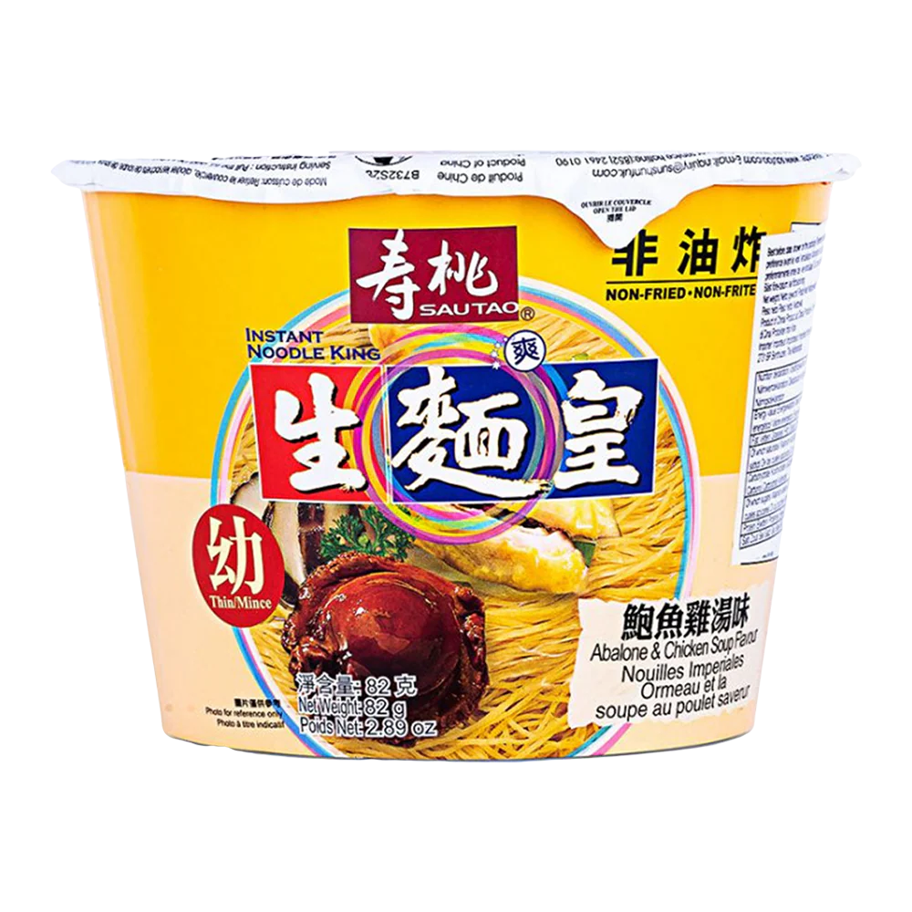 SAU TAO Noodle King Thin (Bowl) - Abalone & Chicken 82g