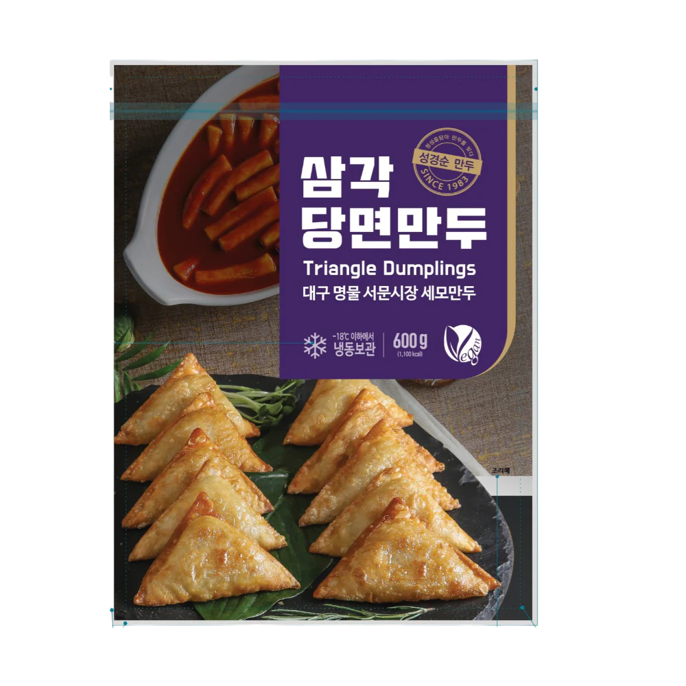 SGS MANDU Glass Noodle Triangle Shaped Dumpling 600g (Frozen)