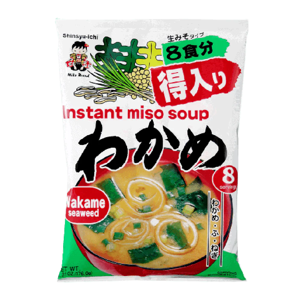SHINSHUICHI Miso Soup Vegetable Seaweed 8P 176g