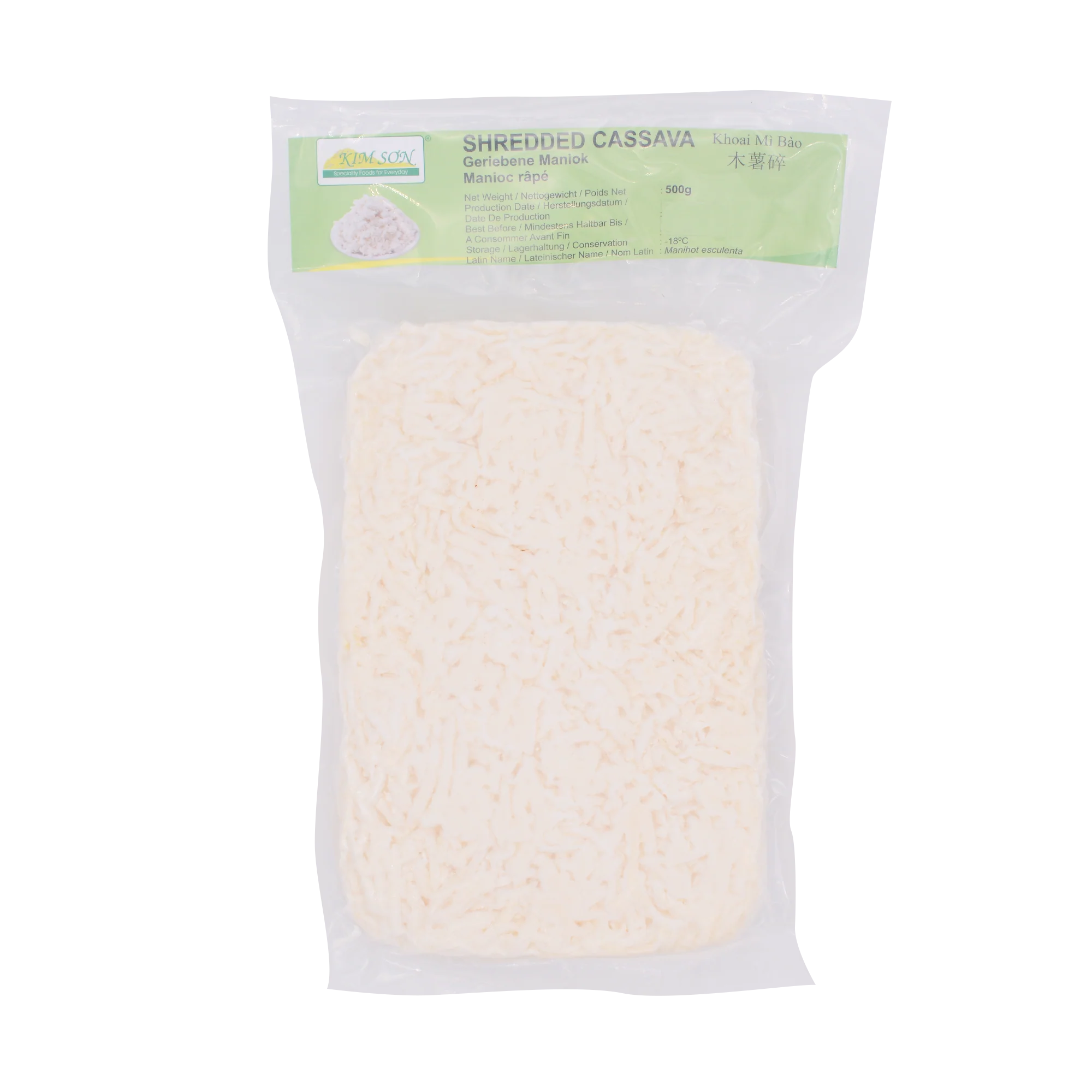 Kimson Shredded Cassava 500g (Frozen)