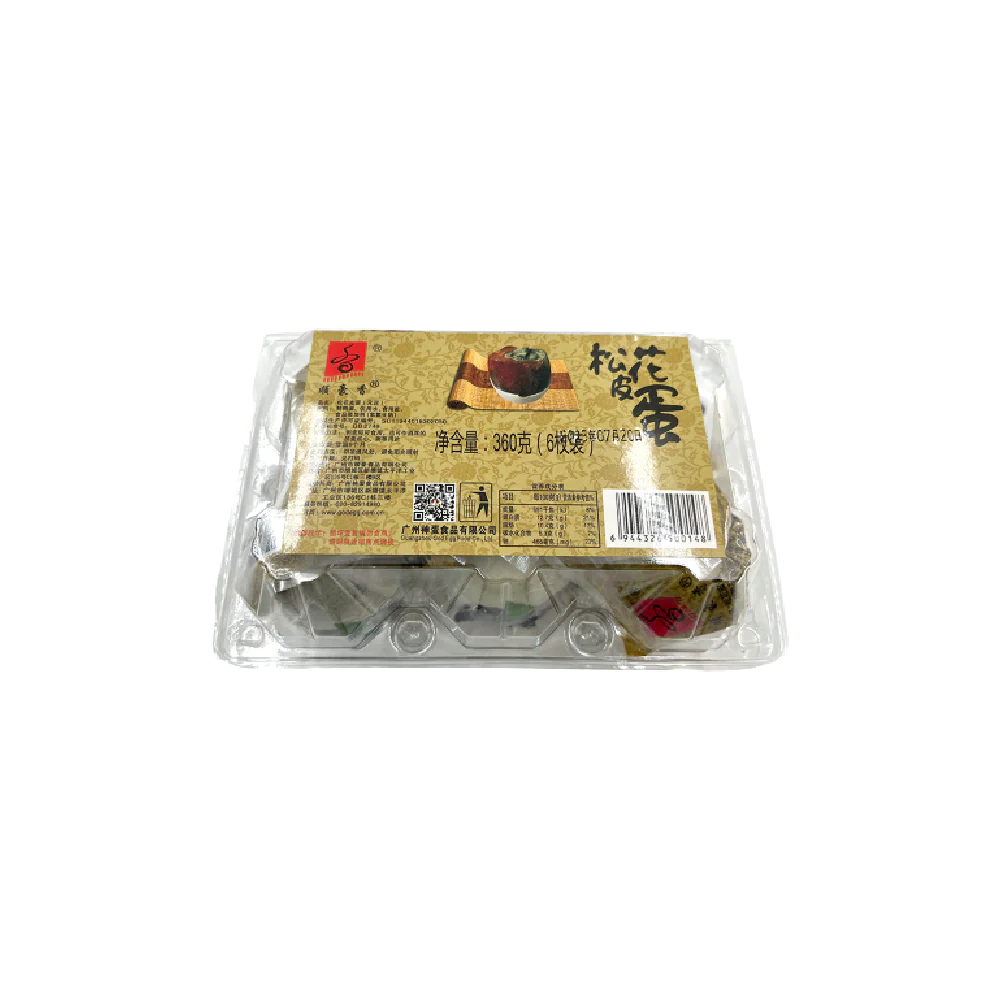 SHUNHAOXIANG Century Duck Eggs 360g 6pcs