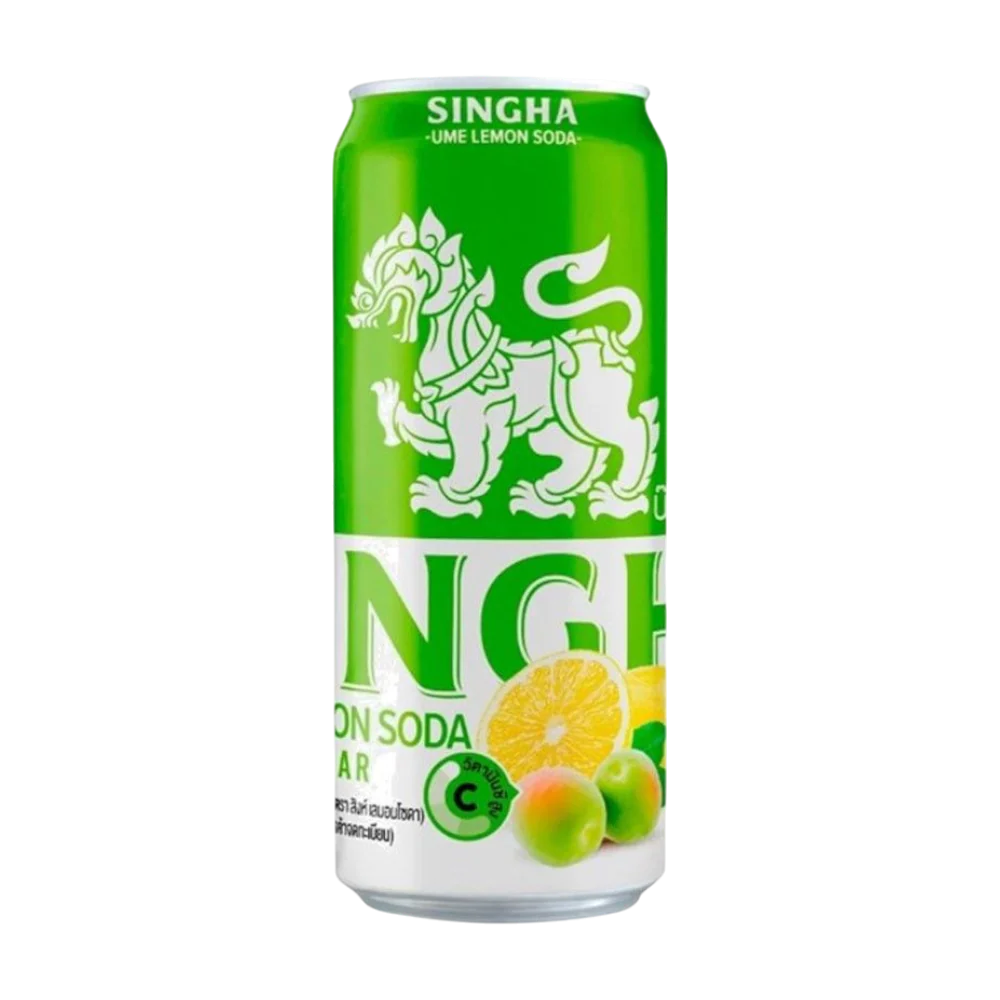 SINGHA Soda Water - Dark Green Plum Lemon 330ml