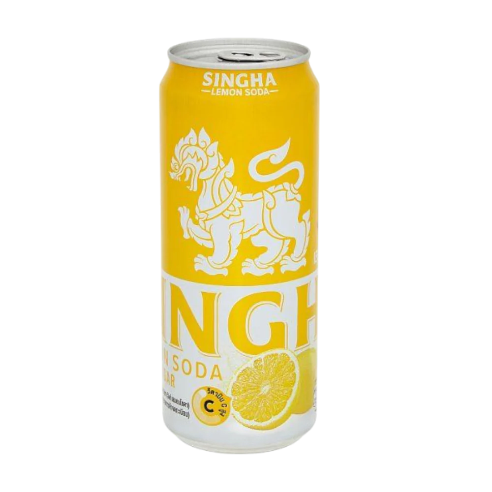 SINGHA Soda Water - Yellow Lemon 330ml