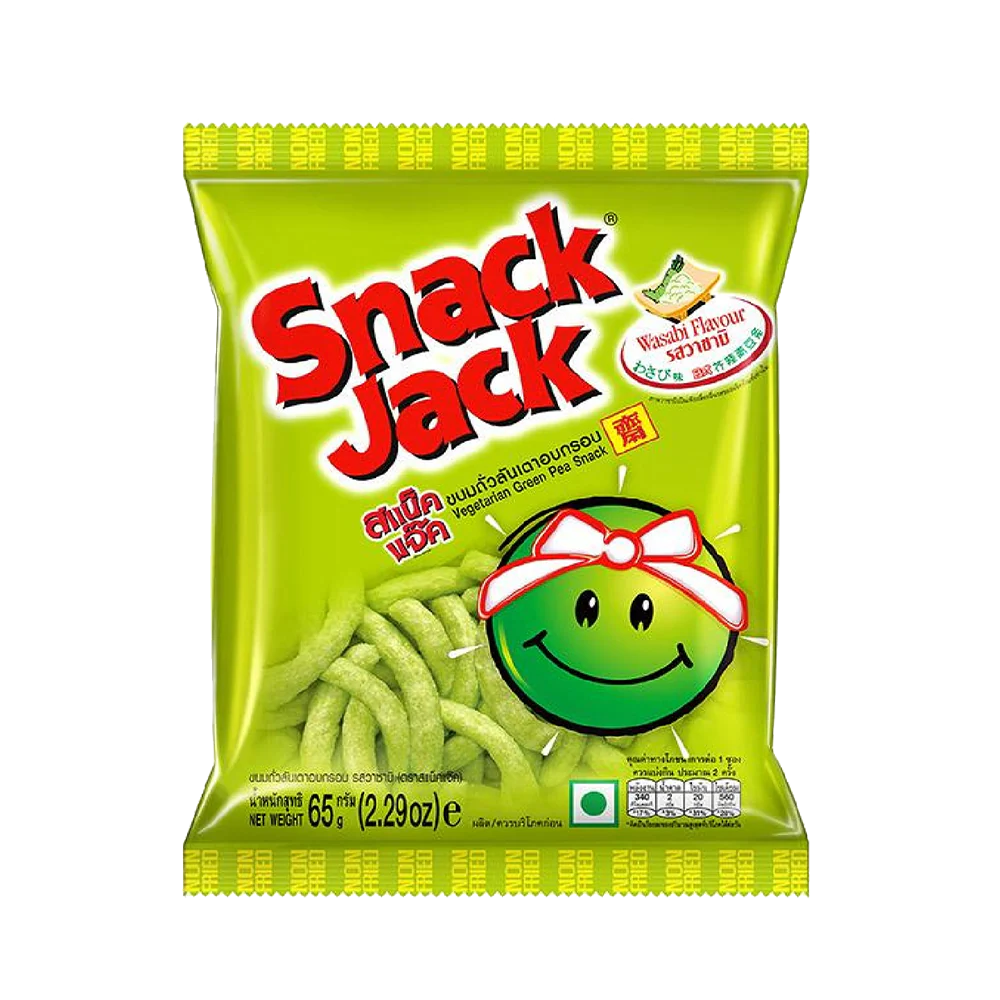 SNACK JACK Green Pea Original 62g (Case 24)