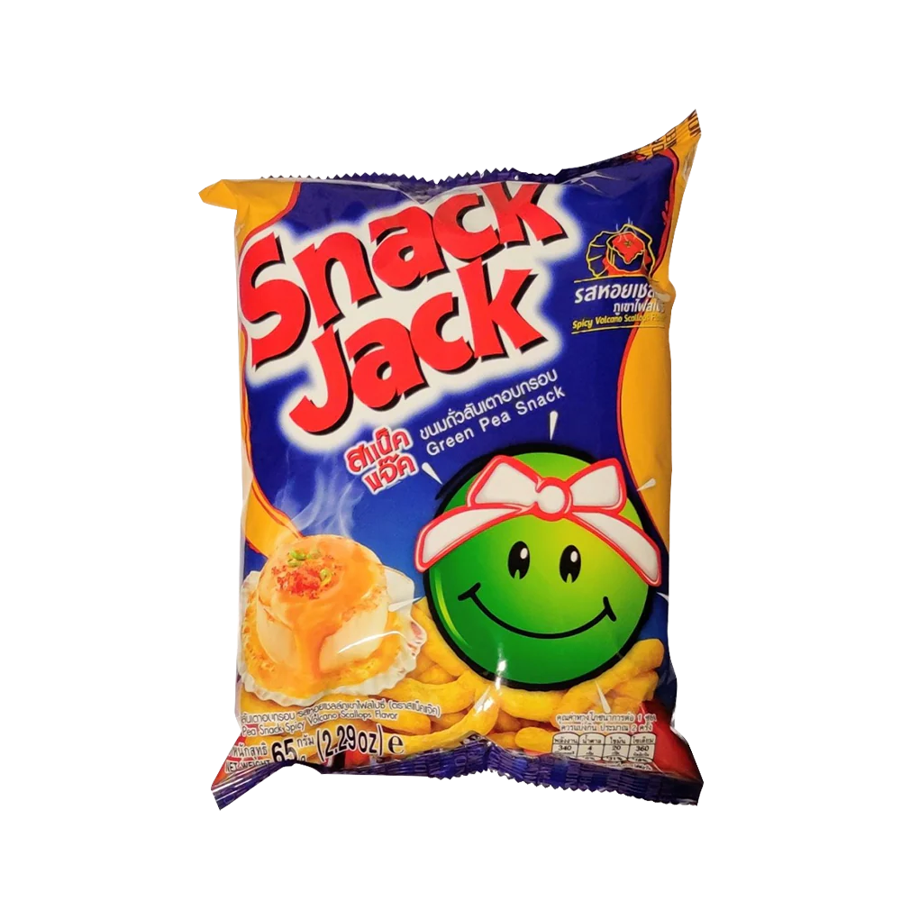 SNACK JACK Green Pea Spicy Volcano Scallop 62g