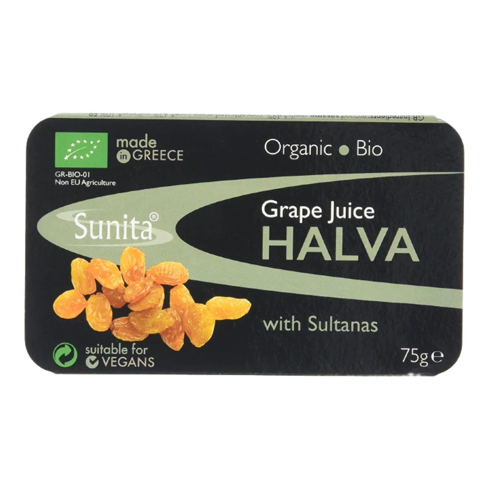 SUNITA Oragnic Grape Juice & Sultana Halva 75g