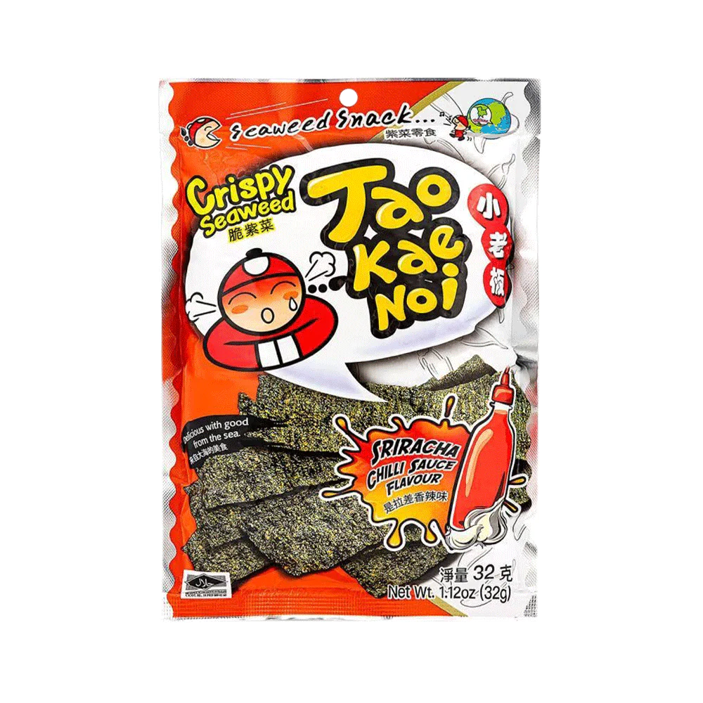 TAOKAENOI Sriracha Chilli Flavour Seaweed 32g (Case 24)