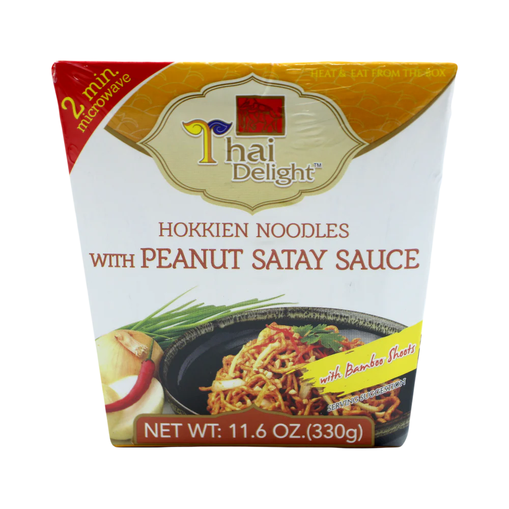 THAI DELIGHT Hokkien Noodles With Peanut Satay Sauce 330g