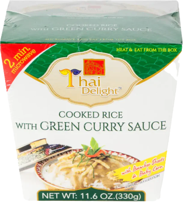 THAI DELIGHT Rice With Green Curry Sauce 330g (Case 12)