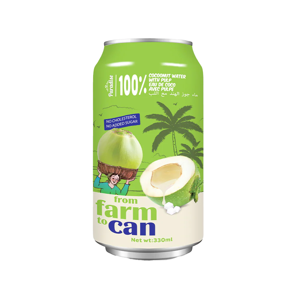 THANH CONG VINA Coconut Water With Pulp 330ml (Case 24)