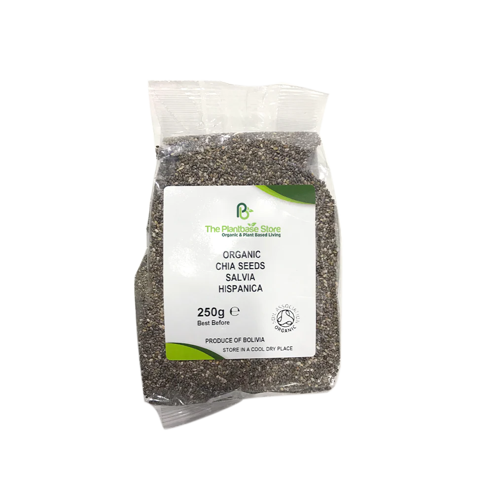 The Plantbase Store Organic Black Chia Seeds 250g