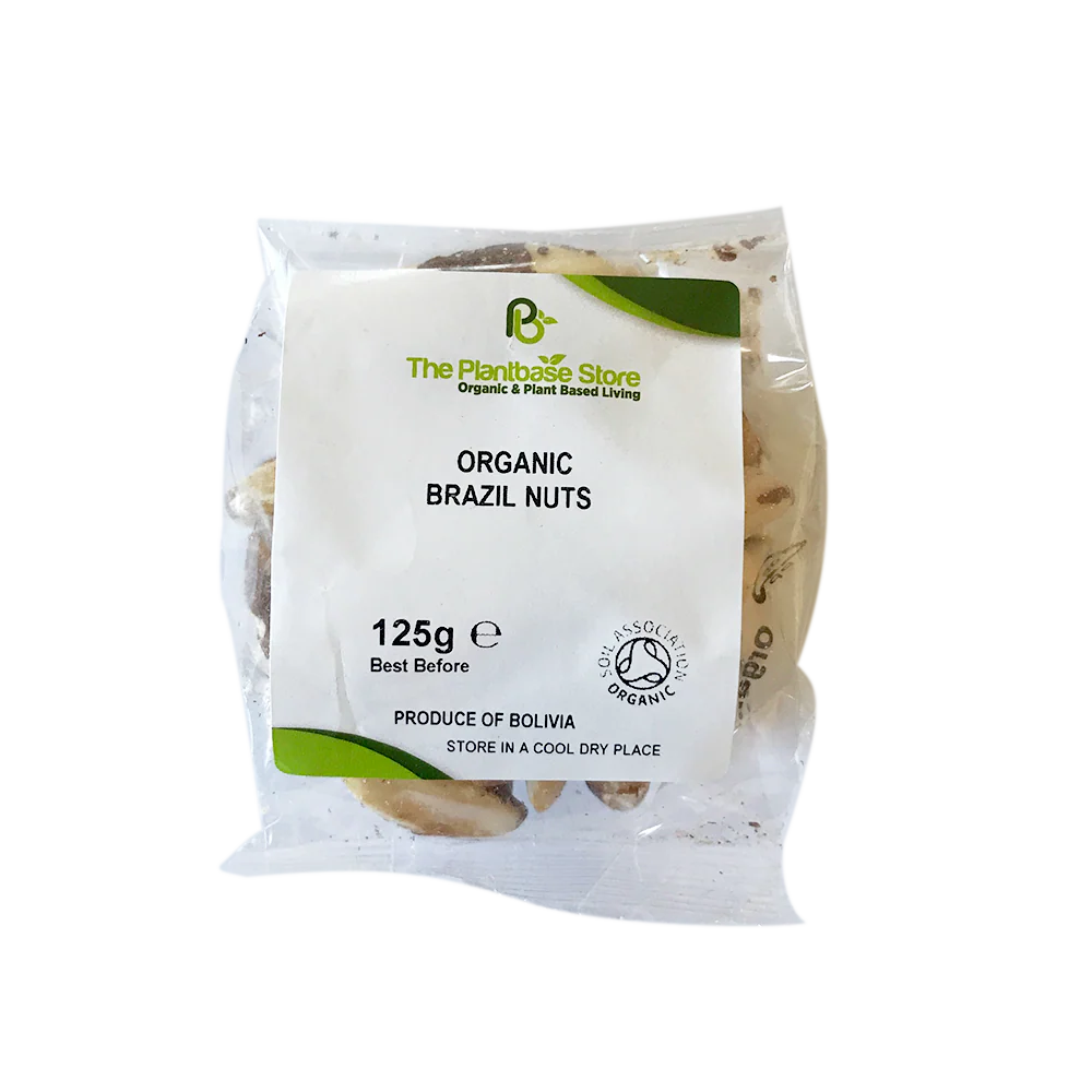 The Plantbase Store Organic Brazils Whole Medium Midget 125g