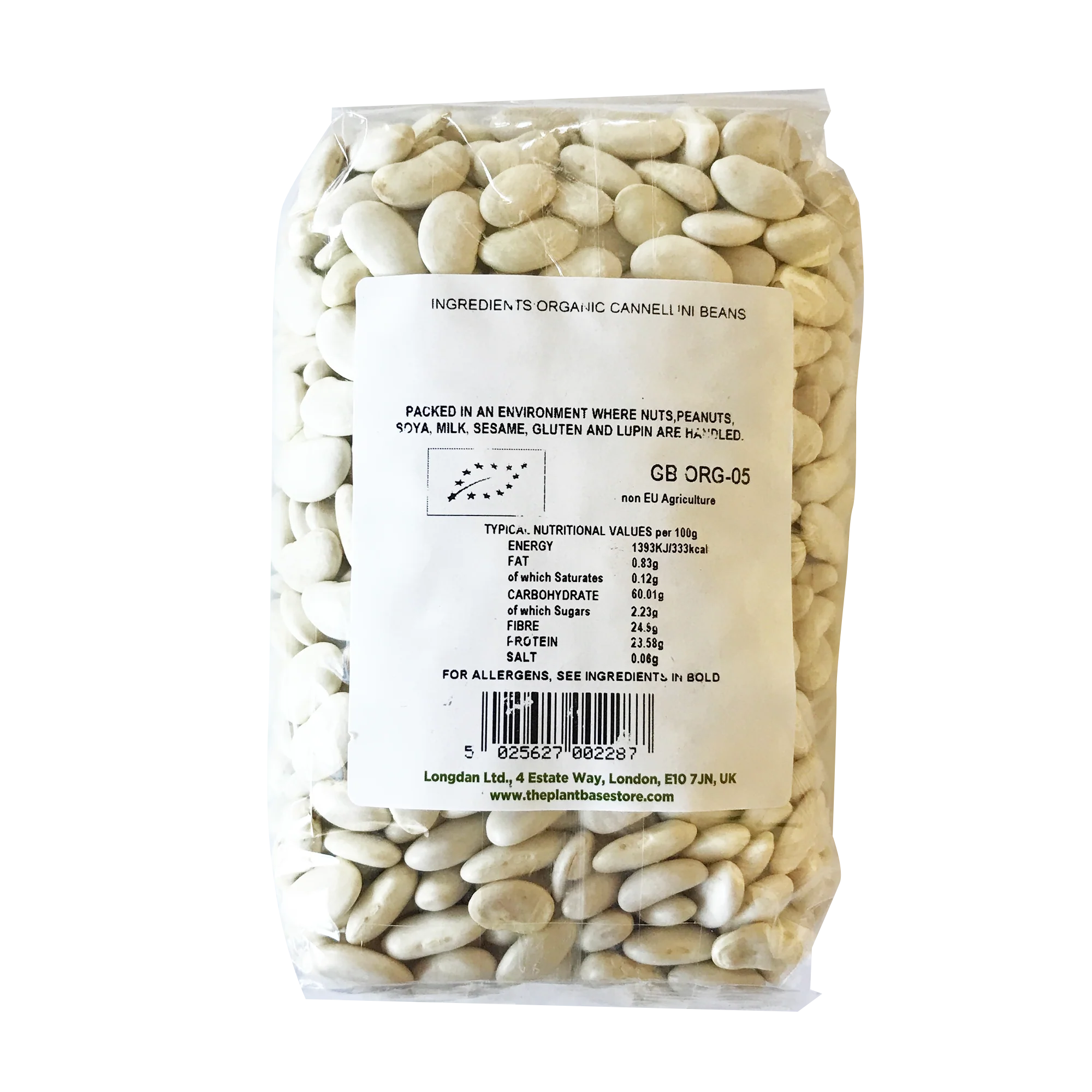 The Plantbase Store Organic Cannellini Beans 500g - Image 2