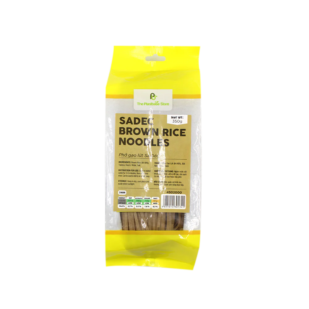 The Plantbase Store Sadec Brown Rice Noodles 3mm 350g (Case 25) - Image 2