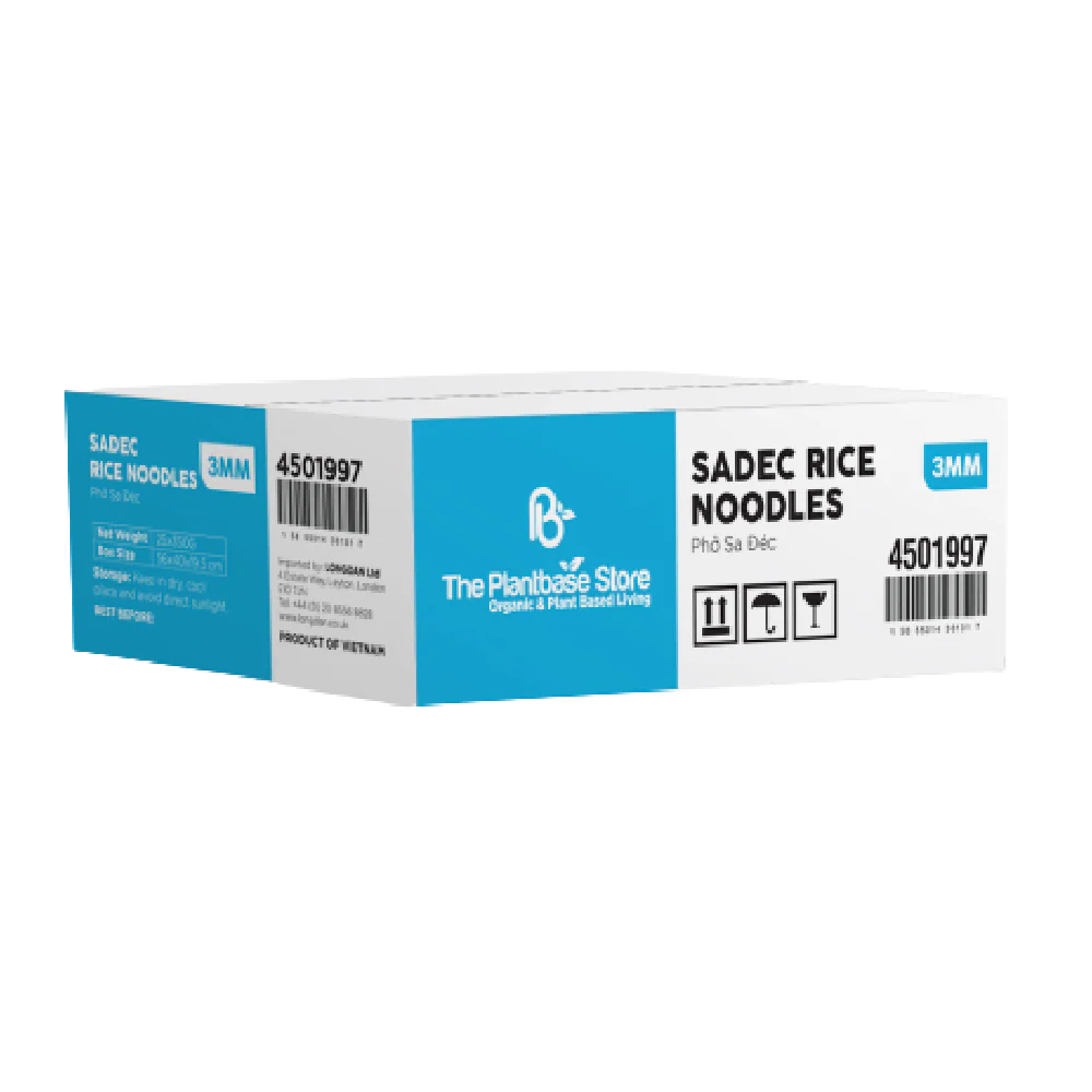 The Plantbase Store Sadec Rice Noodles 3mm 350g (Case 25)