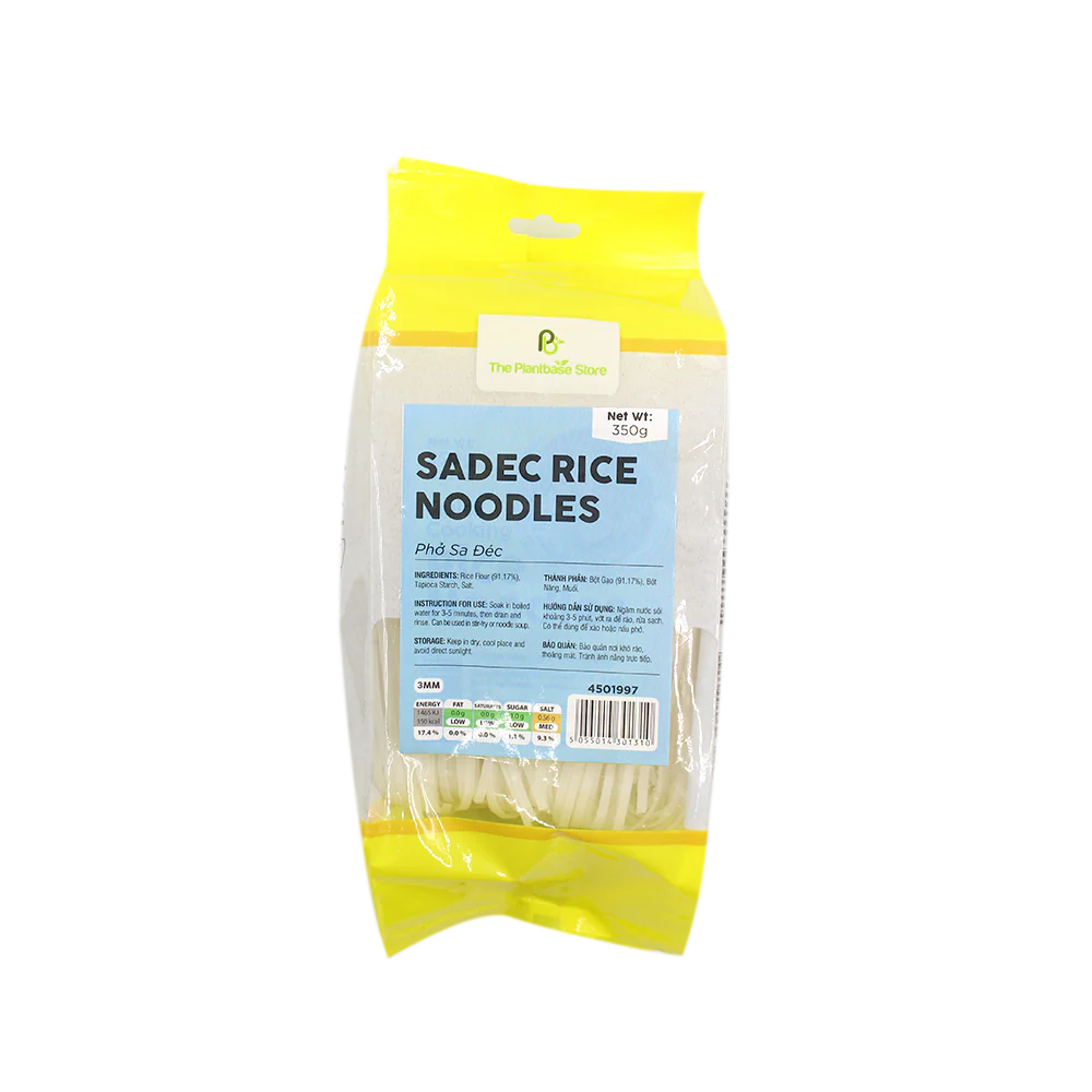 The Plantbase Store Sadec Rice Noodles 3mm 350g (Case 25) - Image 2