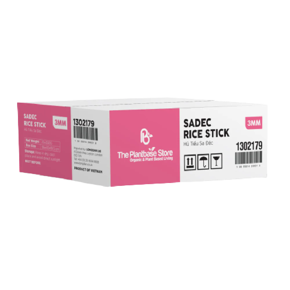 The Plantbase Store Sadec Rice Stick 3mm 350g (Case 25)