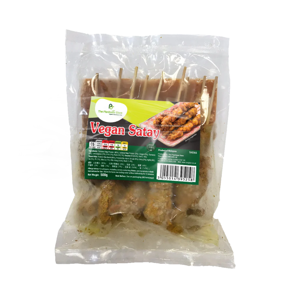 The Plantbase Store Vegan Satay 500G (Frozen)