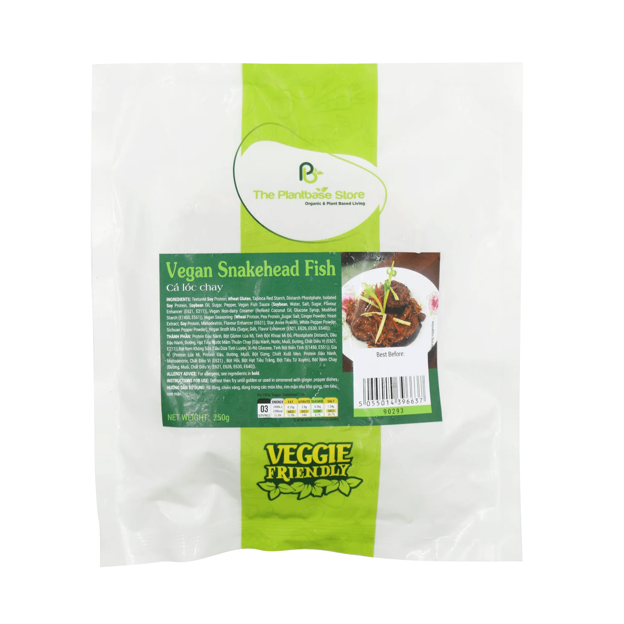 The Plantbase Store Vegan Snakehead Fish 250g (Frozen)