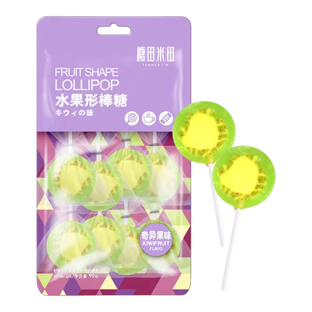 TOMMY & TIM Coffee Fruit-shaped Lolipop - Kiwi 90g