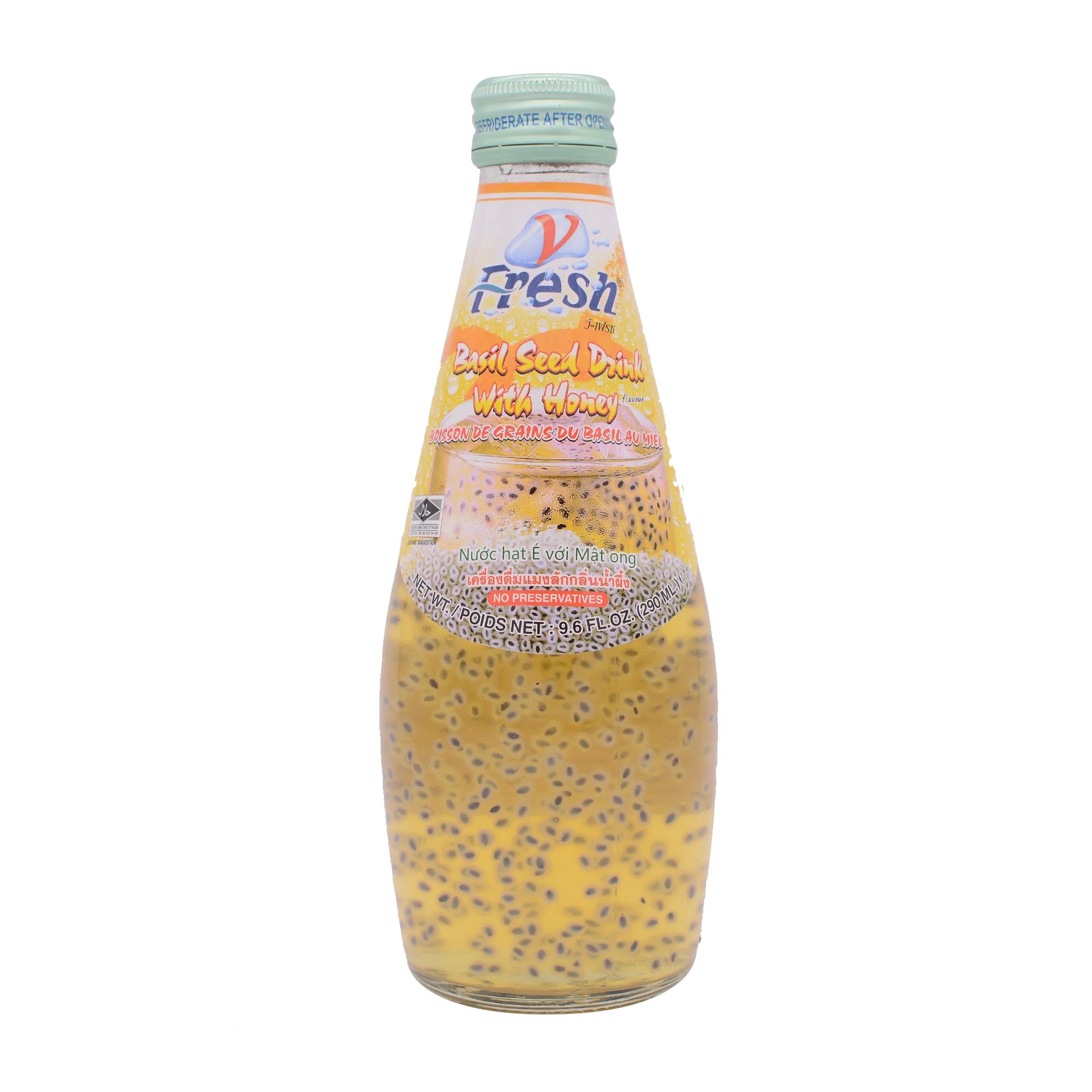 V-Fresh Honey Drink & Basil Seed 290ml