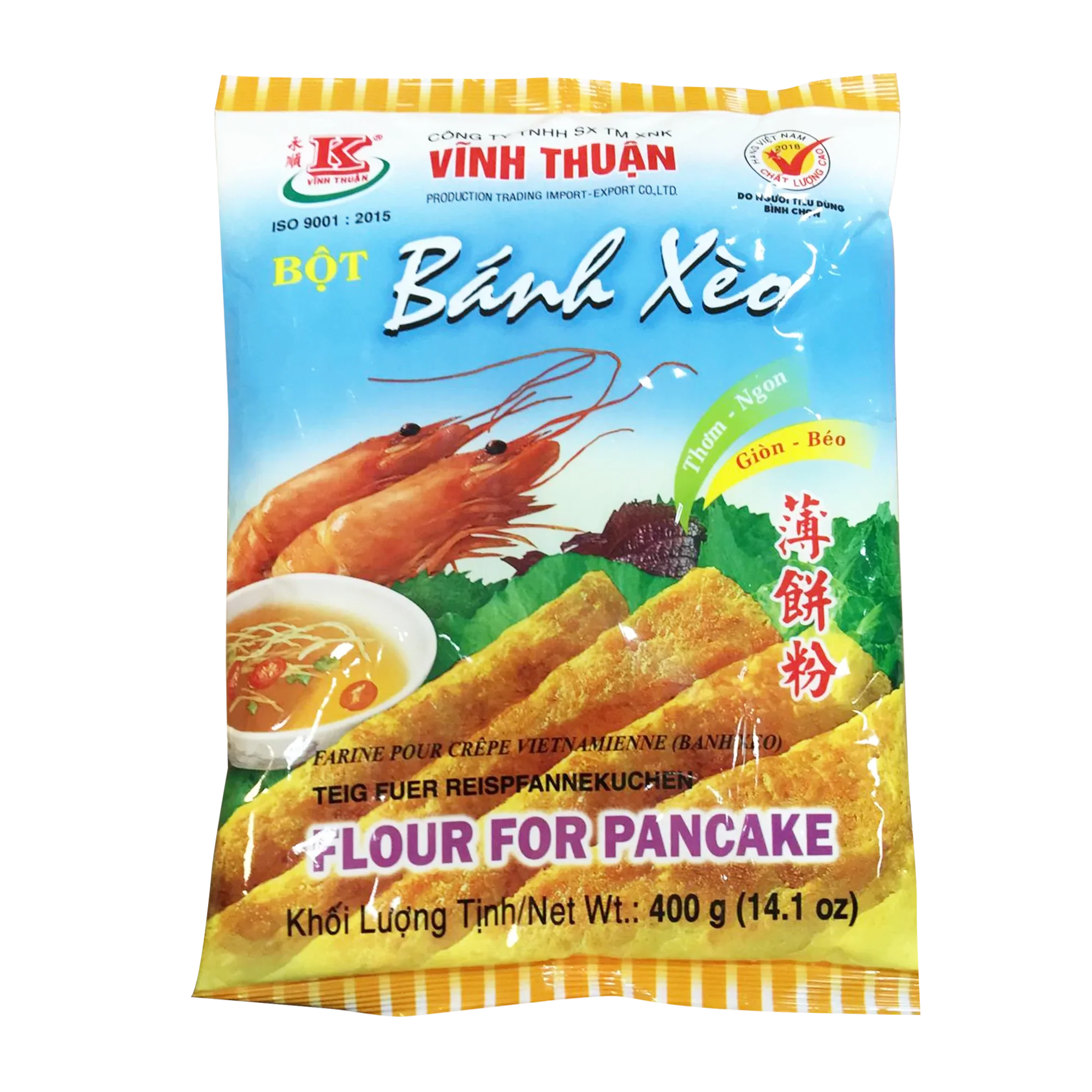 Vinh Thuan Flour For Pancake - Bot Banh Xeo 400g (Case 20)