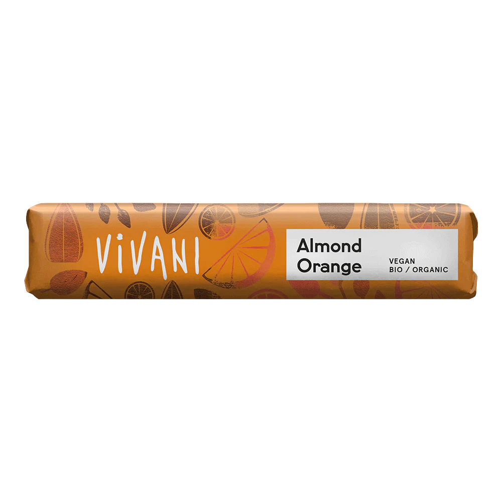 VIVANI Organic Chocolate Bar Almond Orange 35g