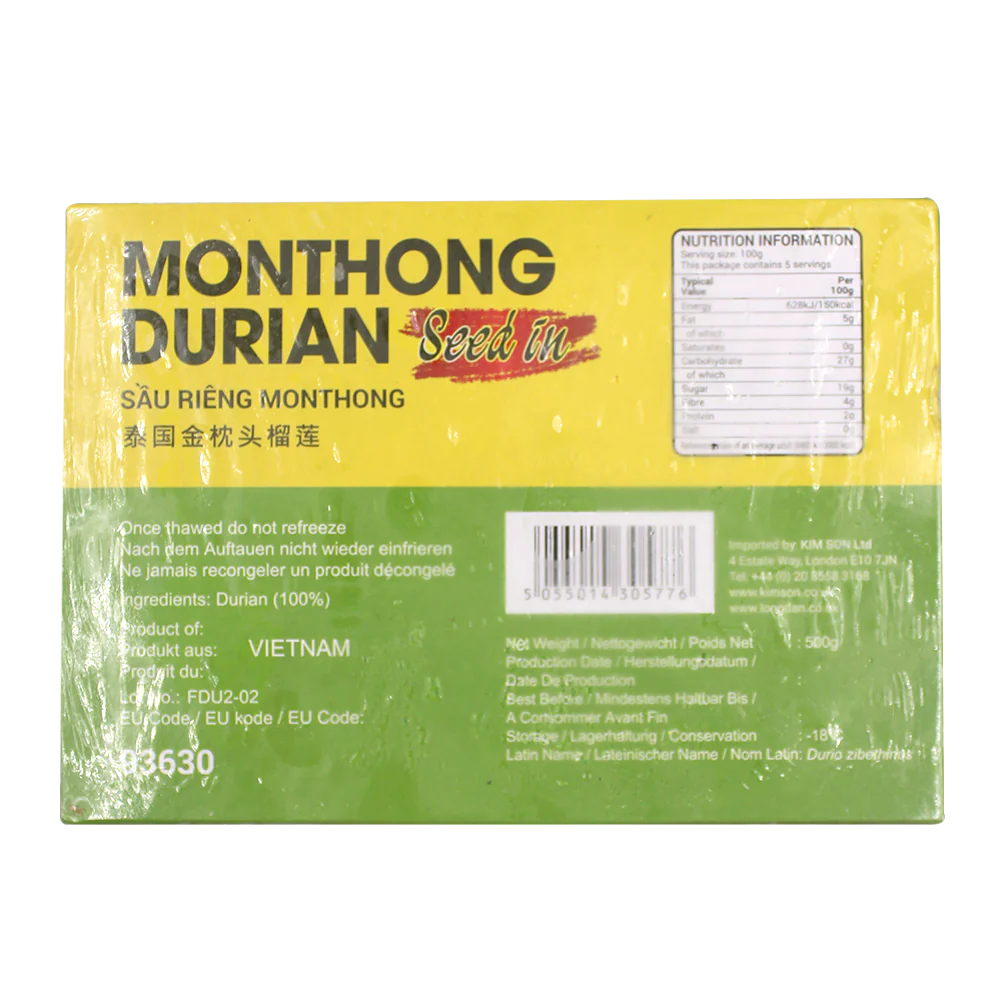 White River Frozen Monthong Durian Seed In 500G (Frozen) - Image 3