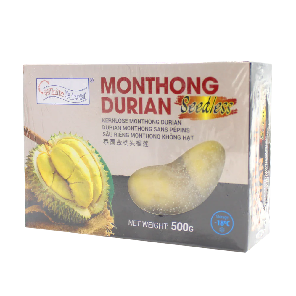 White River Frozen Monthong Durian Seedless 500G (Frozen)