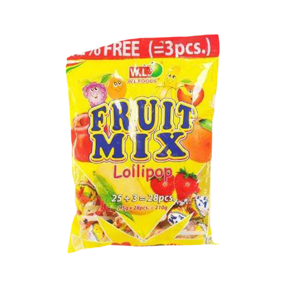 WL Fruit Mix Lollipop 7.5G x 28