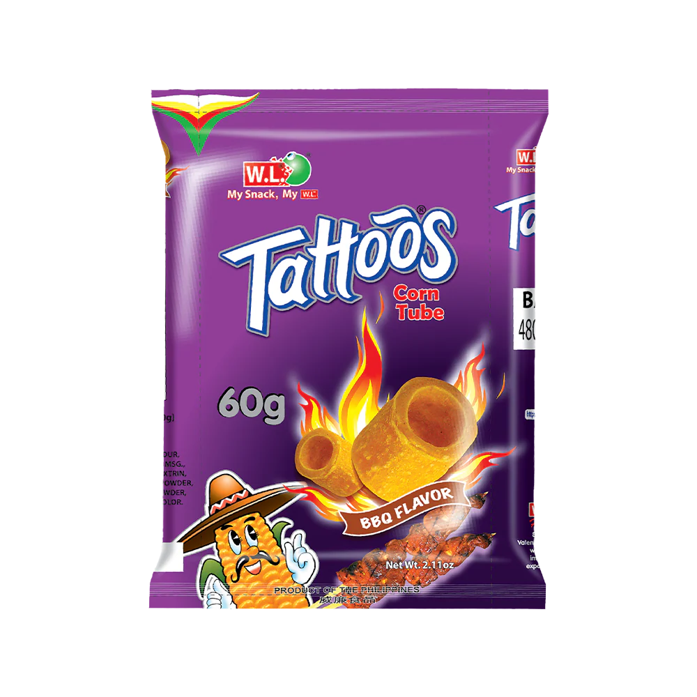 WL Tattoos Corn Tube Barbecue 60G