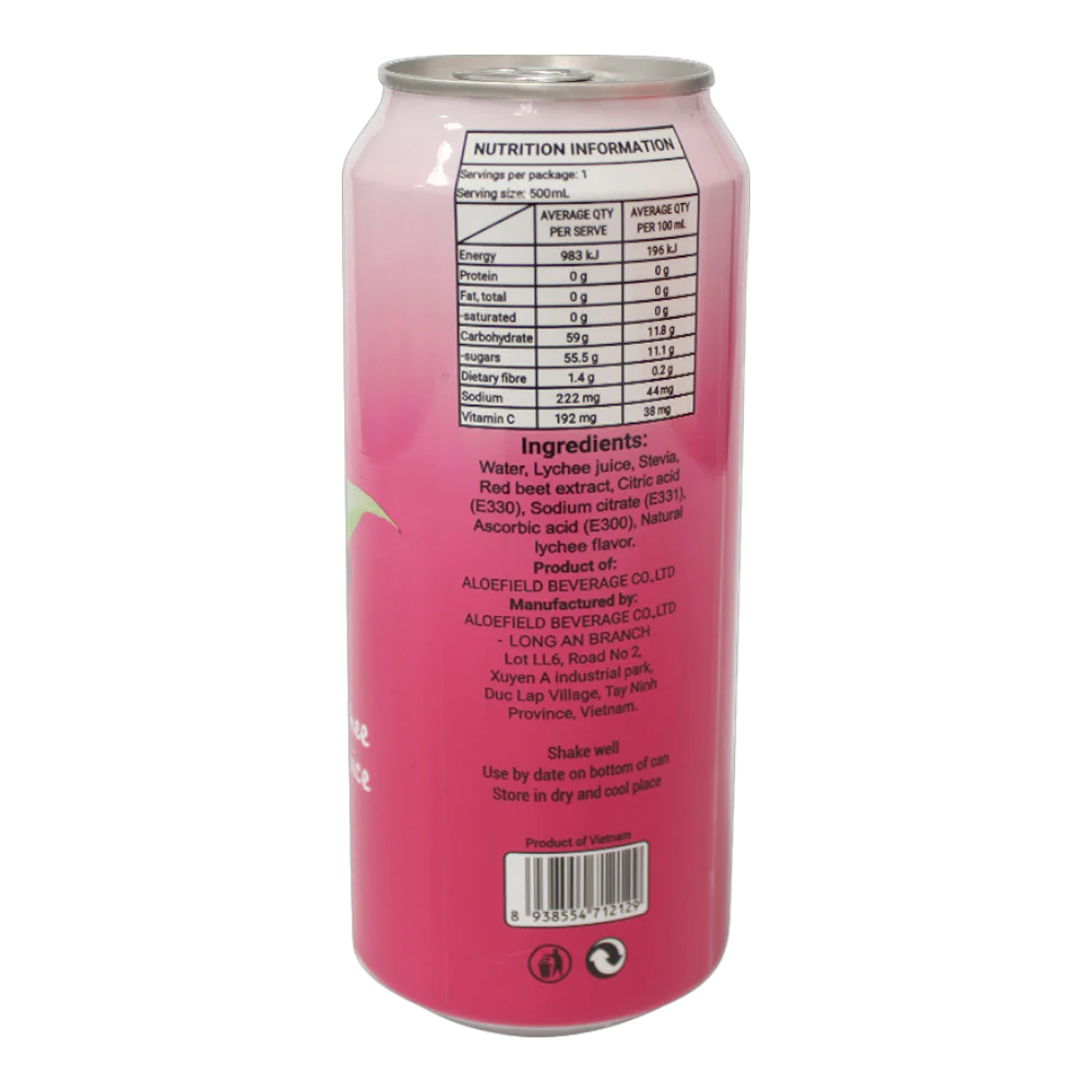 Yolo Lychee Juice 500ml - Image 2