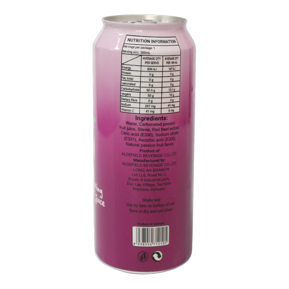 Yolo Sparkling Passionfruit Juice 500ml - Image 2