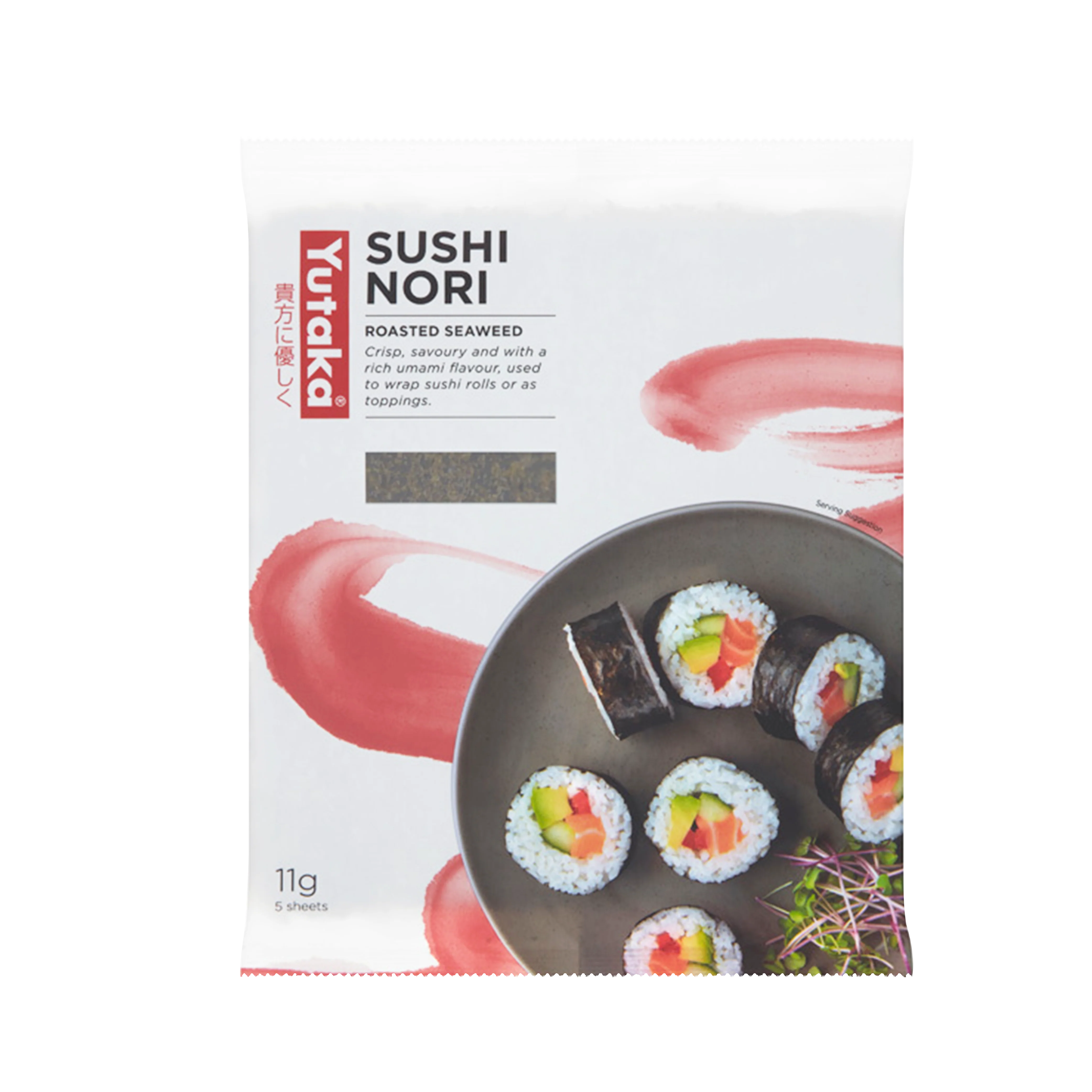 YUTAKA Roasted Seaweed -Sushi Nori (5pcs) 11g