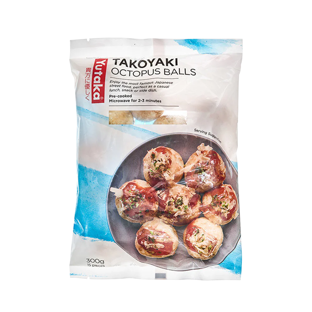 YUTAKA Takoyaki Octopus Balls (15pcs) 300g (Frozen)