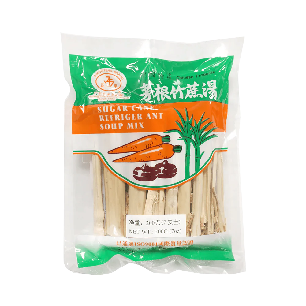 ZHENG FENG Dried Sugar Cane & Rhizoma Imperatae Soup Mix 200g